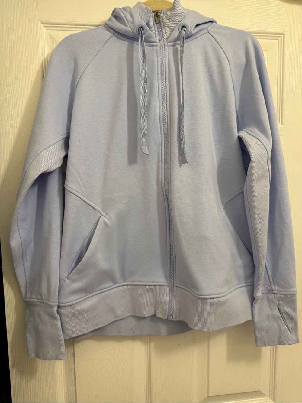 Athleta Triumph Women’s Size XL Light Lavender Full-Zip Hoodie Sweater